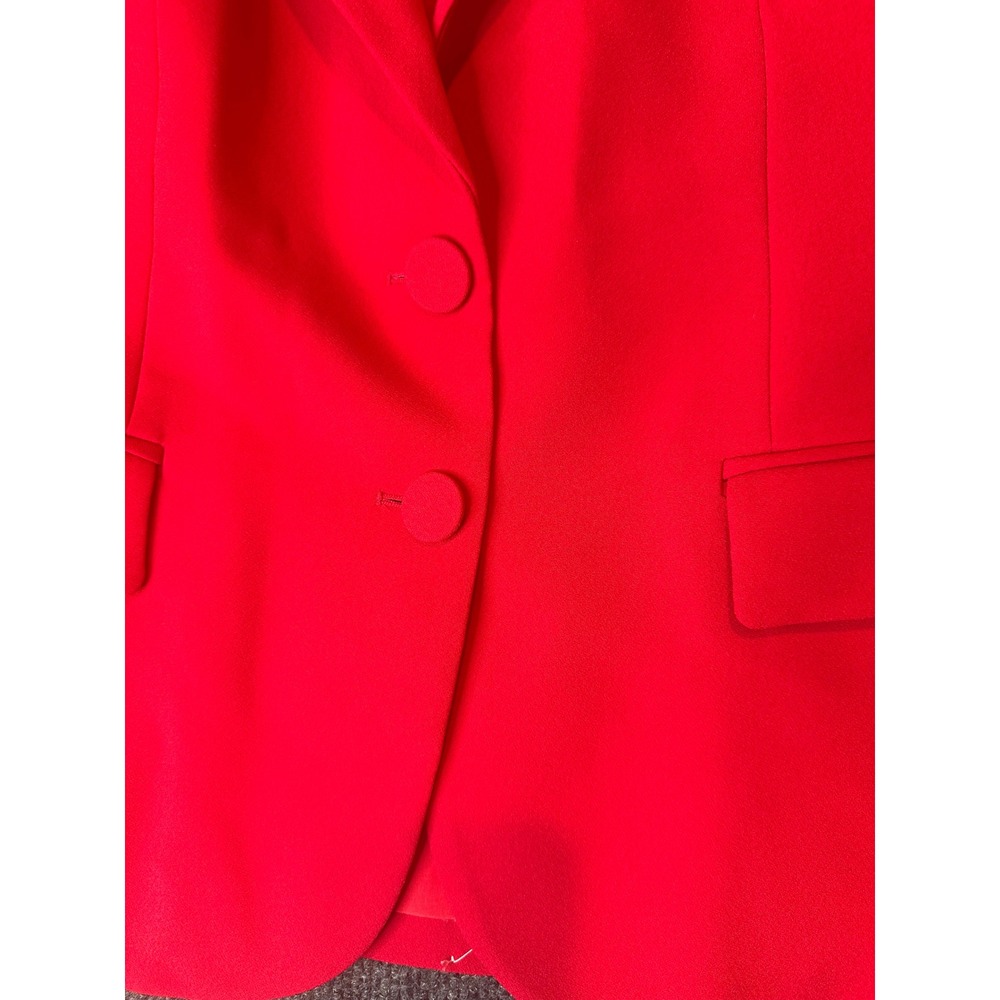 J.Crew Womens Red Two-Button Blazer Jacket CG368 Size 12P Petite New - Picture 4 of 11